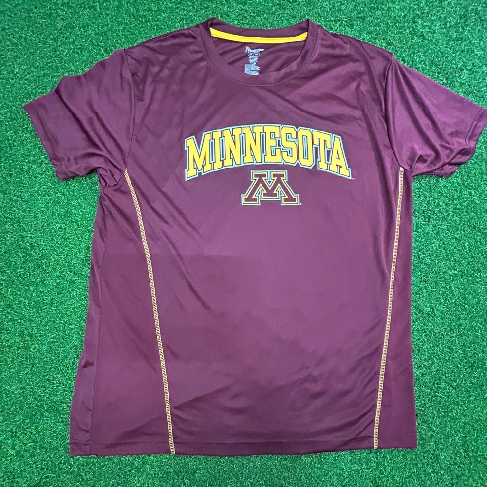 Minnesota Golden Gophers NCAA Performance T-Shirt Maroon Mens XL Proedge